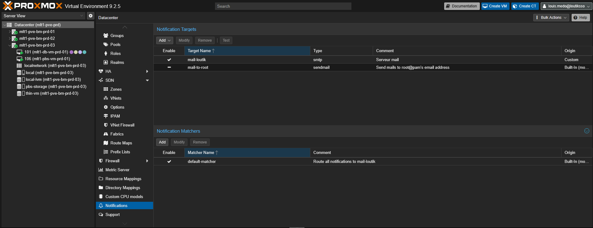 Vue Datacenter