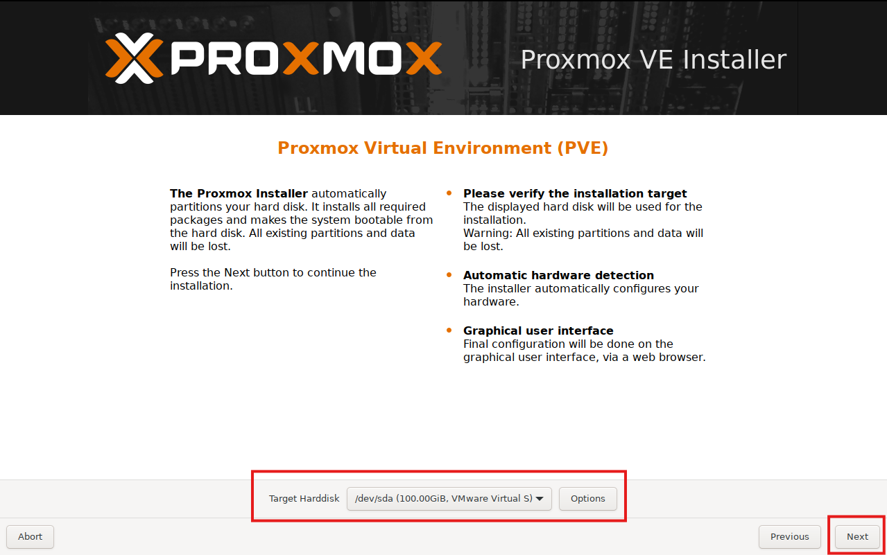 Proxmox - Choix du stockage