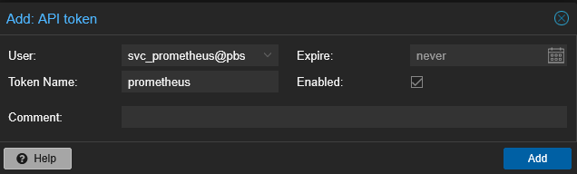 PBS ADD API TOKEN